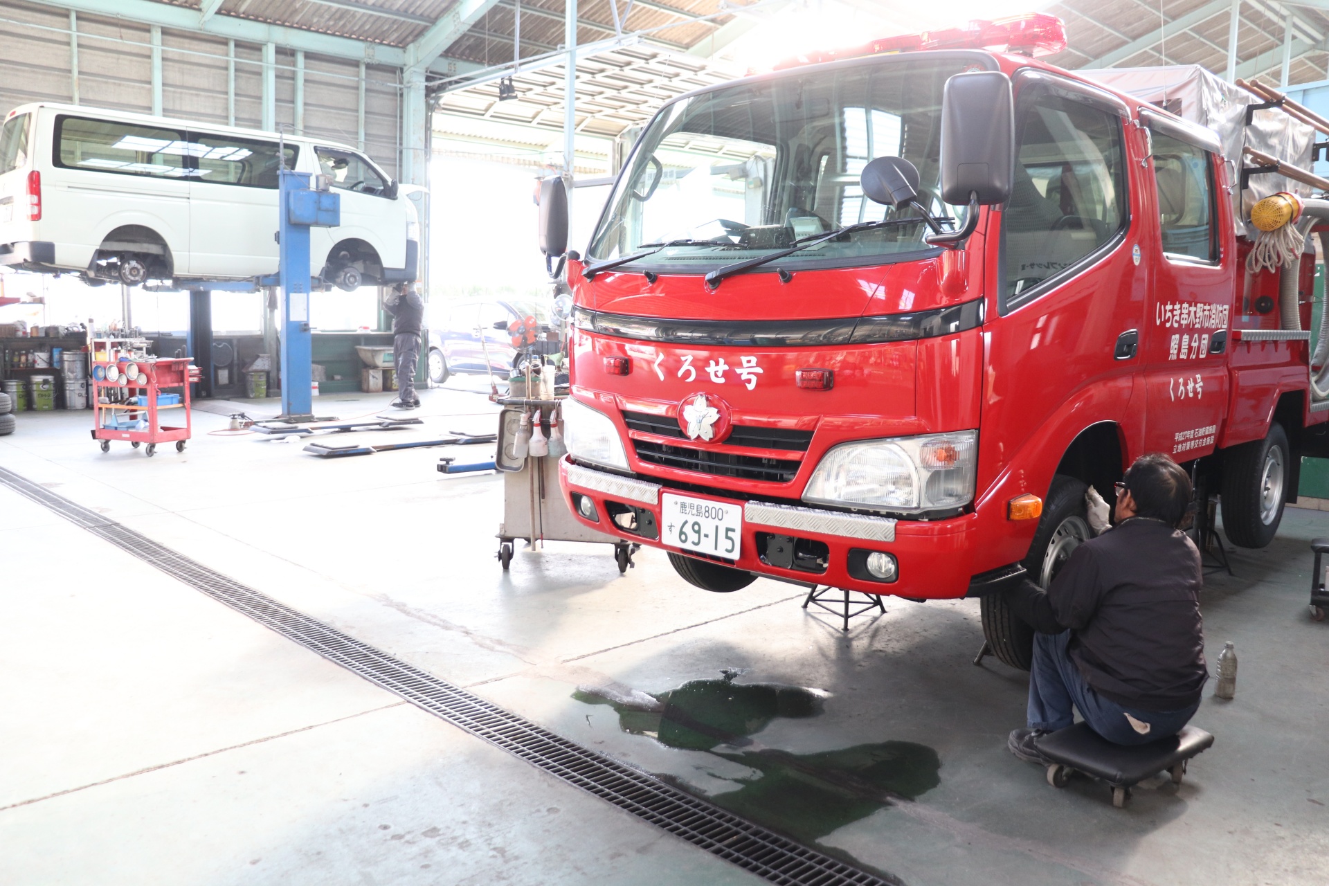 「生涯、整備の現場に立ち続けるために」写真手前