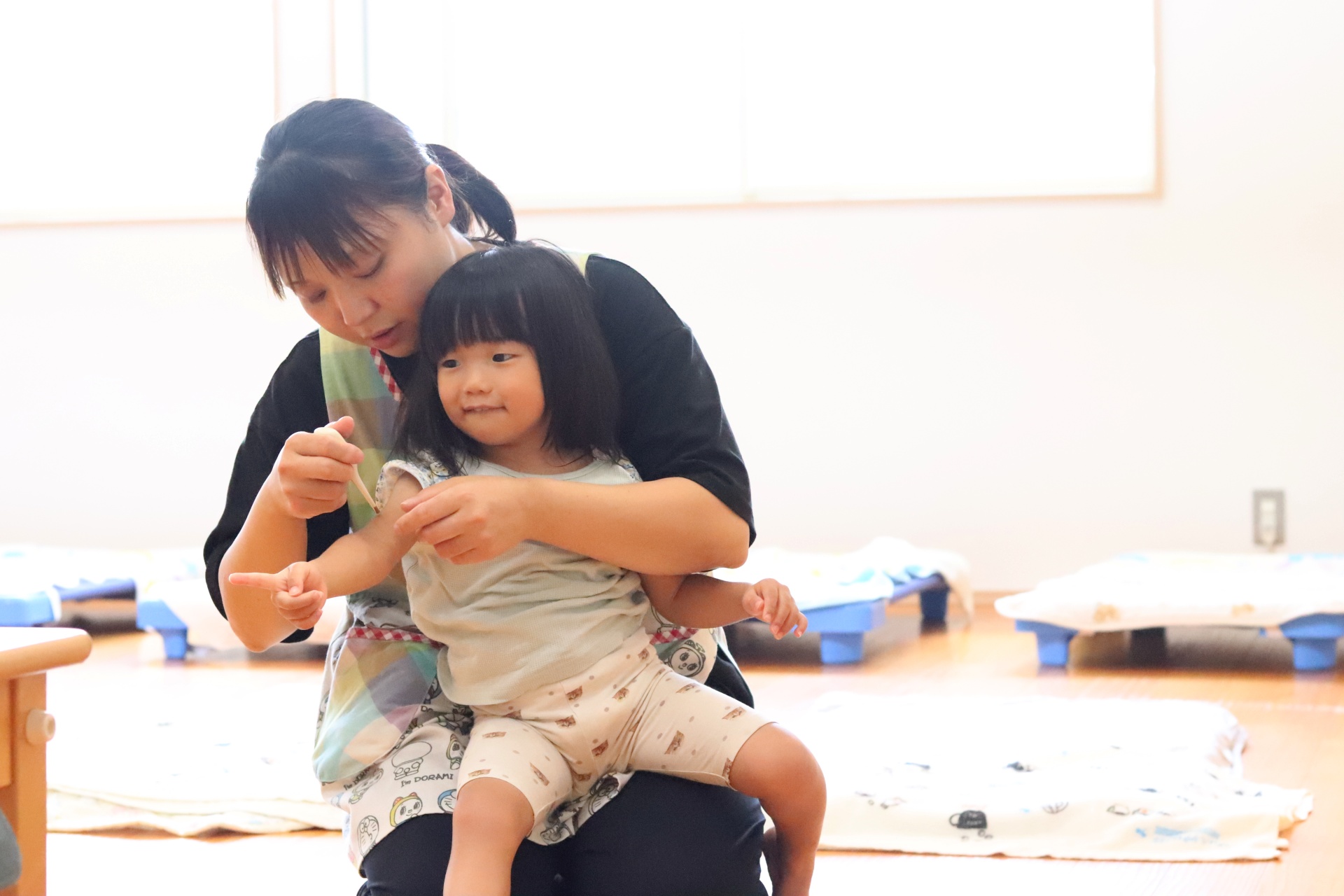 健康管理と育児を同時に学べる環境