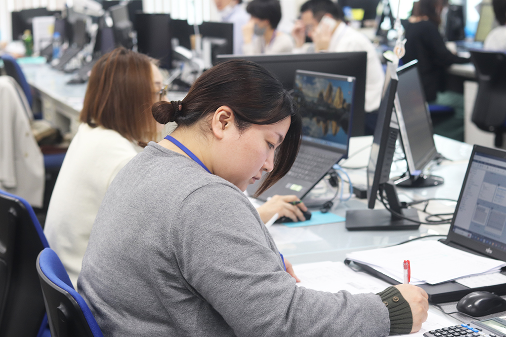 自分のペースで仕事にあたることができます