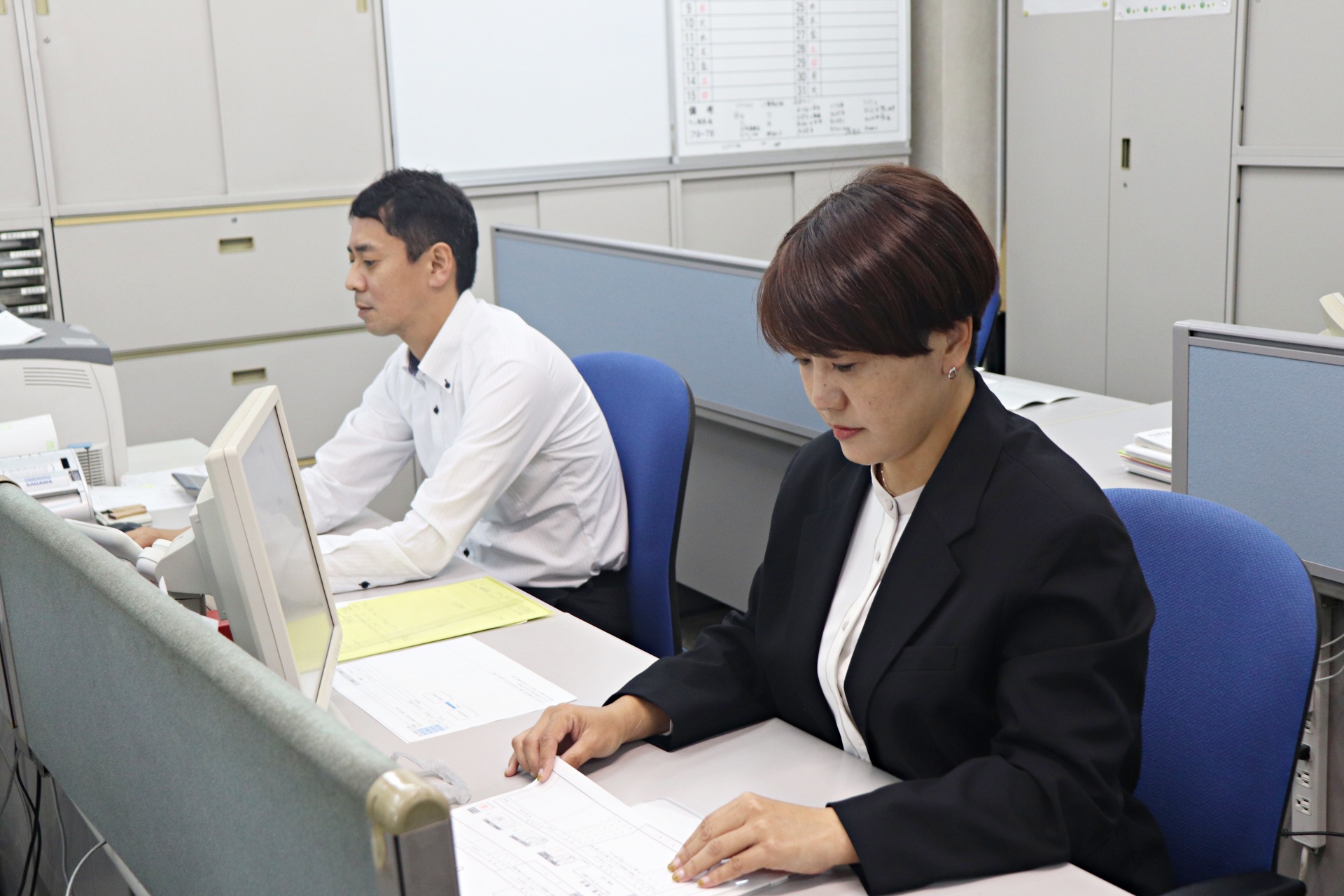 幅広く事務として活躍できる環境です