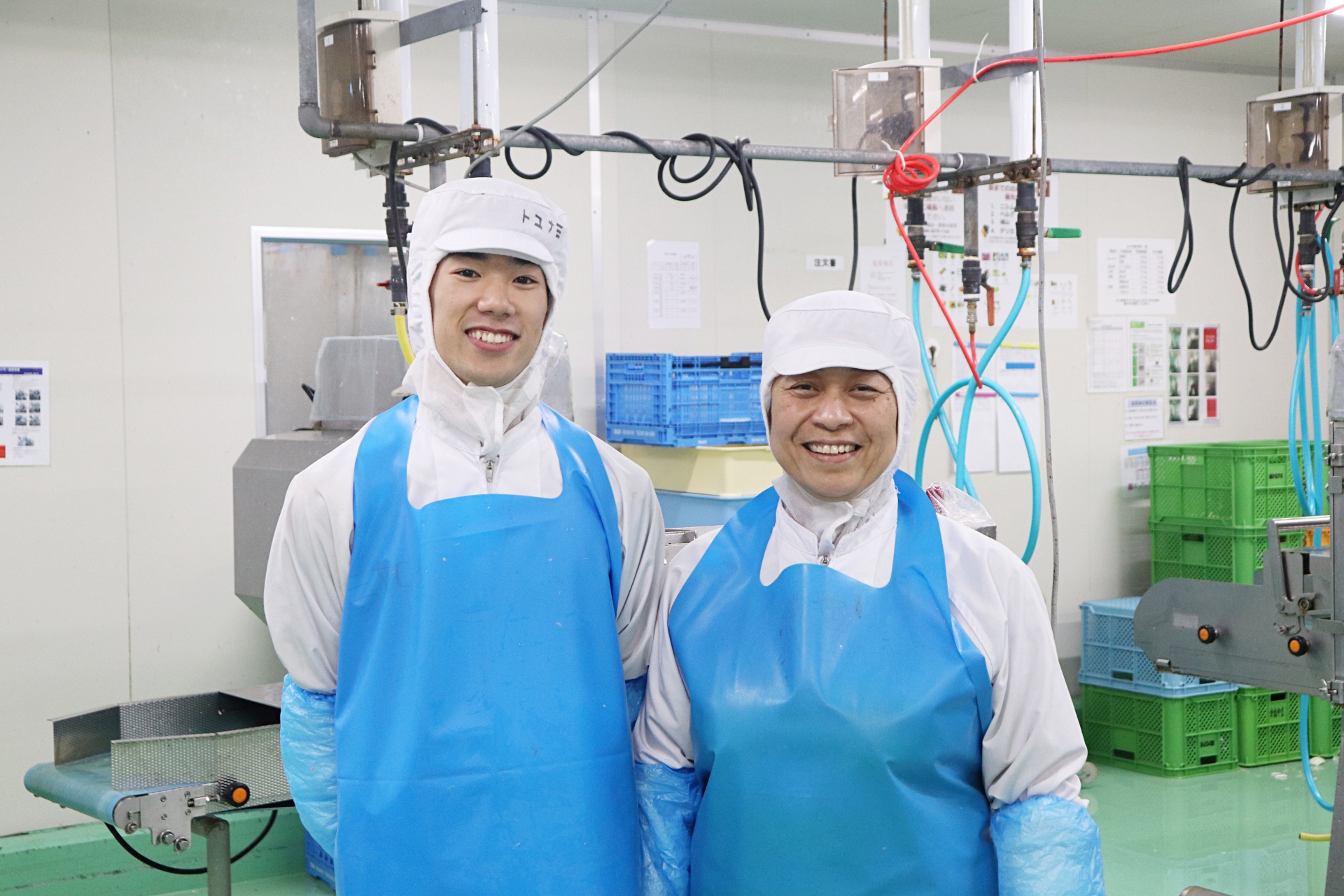 身近な野菜を扱うから、仕事の成果も見えやすい。野菜を切る、むく、ゆでるとシンプルな仕事内容です